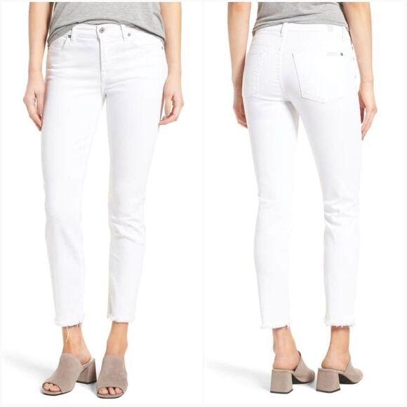 7 For All Mankind Ankle Straight Leg Jeans - Picture 1 of 8